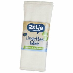 Lots de 5 lingettes bébé réutilisables – Image 1